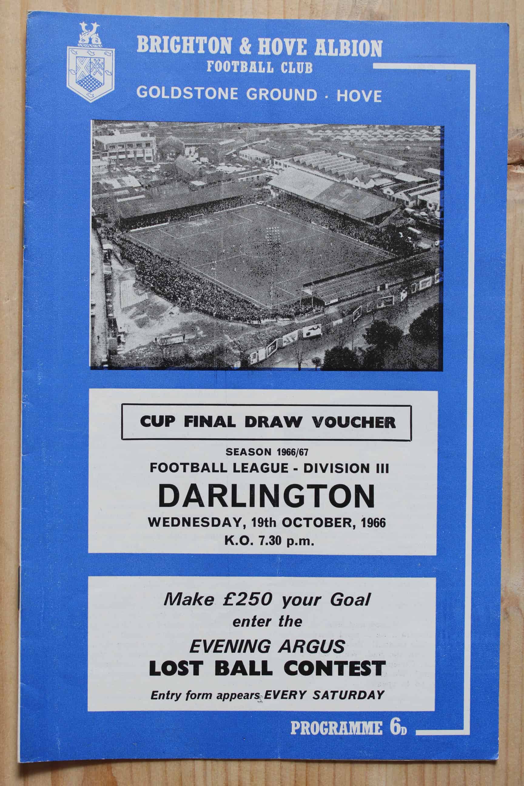 Brighton & Hove Albion FC v Darlington FC